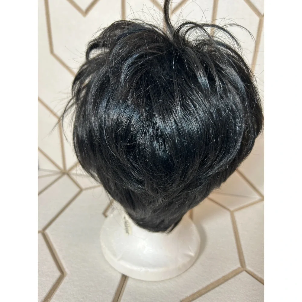 Vanessa Short Black Wig Pixie‎ Cut Layered Synthetic Natural Look Fifth Avenue
